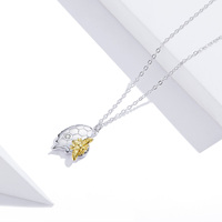 S925 sterling silber halskette liebe beehive honig biene Europäischen und Amerikanischen mode halskette SCN396