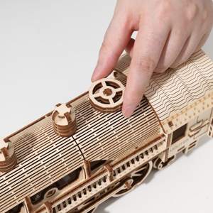 Assemblage adulte très <span class=keywords><strong>difficile</strong></span> <span class=keywords><strong>Puzzle</strong></span> <span class=keywords><strong>3D</strong></span> bricolage modèle de Train à vapeur en <span class=keywords><strong>bois</strong></span> jouets de Train en <span class=keywords><strong>bois</strong></span> mécanique dynamique - Product Image 5