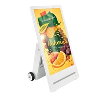 Pantalla Digital LED/LCD con Soporte de Piso y Pantalla Táctil Impermeable para Exteriores de 32/43/55 Pulgadas, IP65, 1800/2500 Nits, para Centros Comerciales