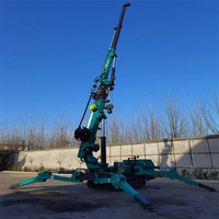 Grue araignée compacte de 16 tonnes avec stabilisateurs hydrauliques pour travaux de construction de structures en acier lourds sur chantier