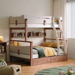 Nouvelle Arrivée : <span class=keywords><strong>Lit</strong></span> Superposé Moderne avec Cadre et Sommier à Roulettes, Idéal pour Adultes, Adolescents, Garçons et Filles - Product Image 3