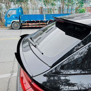 Audi Rear Spoiler Blade Style Piano Black Carbon Fiber Texture ABS Trunk Wing 2019+ - Product Image 3