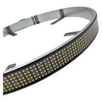 Feux LED de jante à 5 rangées unilatérales pour tout-terrain, couleur blanche pure statique, pour la décoration extérieure des camionnettes et SUV