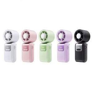 Super Mini Portable Handheld Semiconductor Cooling <b>Foldable</b> <b>Desk</b> Neck Fan Turbo Rechargeable Digital Display Pocket Size Usb - Product Image 6