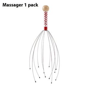 Extractor de ALMA de pulpo de mano, dispositivo de alivio de meridianos de cinco garras, rascador de cuero cabelludo, rodillo de relajación, masajeador de cabeza de bola para el cuerpo - Product Image 6