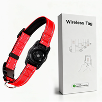 Collier intelligent anti-perte pour chien et chat, tracker compatible Apple Find My, étanche IP68, réfléchissant, en nylon et ABS, tailles S, M, L, 4 couleurs, boîte cadeau