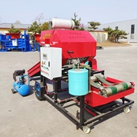 Hacheuse d'ensilage et ramasseuse de foin, presse à balles agricole, machine à ensiler, couper, emballer et enrouler