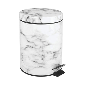 Cubo de Almacenamiento para Baño de Hotel de Lujo, de Acero Inoxidable, con Pedal, Cierre Suave, Capacidad de 12L, Ecológico - Product Image 1