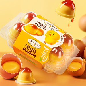 Clever Mama Snack de Pudín de Gelatina 230g con Sabor a Huevo de Caramelo Bajo en Azúcar y Grasa, Ideal para Fiestas - Product Image 2