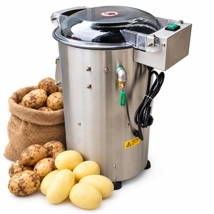 Machine à éplucher les fruits et légumes en acier inoxydable, éplucheur de pommes de terre et de carottes, équipement de lavage pour la restauration commerciale - Product Image 4
