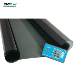 Película reflectante para ventanas de coche, tinte de vidrio automático, negra, plateada, Nalinv, solar