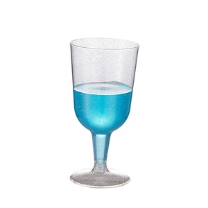 Gobelets jetables en plastique transparent personnalisables avec logo d'usine, <span class=keywords><strong>7</strong></span> oz, en PS, pour fêtes, restaurants, pique-niques, verres à vin, volume personnalisable, moulage par injection - Product Image 1
