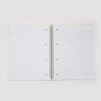 Carnet Spirale A4 Personnalisable pour Fournitures de Bureau et Scolaires, Papier Ligné Quadrillé, Bloc-notes d'Écriture, Impression de Logo Personnalisé, Vente en Gros OEM