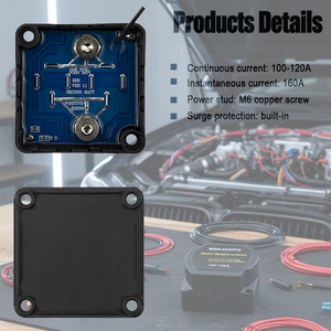 Isolateur de batterie double intelligent 12V 140A, relais sensible <span class=keywords><strong>à</strong></span> la tension VSR pour fourgons, camions, <span class=keywords><strong>camping</strong></span>-cars, motorhomes - Product Image 5