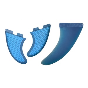 Aletas de Fibra de Vidrio de Alta Calidad a Precio de Fábrica, Aletas Dobles Reforzadas con Panal de Abeja para Tabla de Surf JF-060707 - Product Image 2