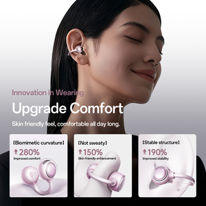 Auriculares Inalámbricos M156 con Clip para Oreja, Color Degradado, Espejo <span class=keywords><strong>de</strong></span> Maquillaje Incorporado, Pantalla LED, Deportivos, Conducción Ósea, Bluetooth - Product Image 3