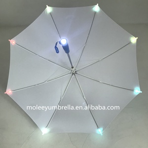 Promotion Classic Advantages Advertisement 7 Colors Cartoon Straight Pongee Manual Kids Led <strong>Umbrella</strong> <strong>Lights</strong> Handle 8ribs - Product Image 6