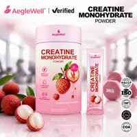 AegleWell Créatine Monohydrate en Poudre Sachets Individuels Soutien Entraînement Hydratation Performance Athlétique Quotidienne Complément Alimentaire