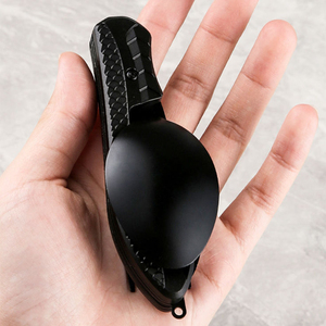 Ngoài trời đa chức năng Phương Tây thực phẩm kết hợp công cụ nhanh chóng có thể tháo rời kim loại Dao bít tết Dã Ngoại dĩa thìa cho cắm trại - Product Image 3