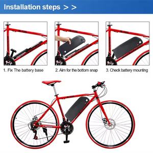 Batería de tubo descendente para bicicleta, batería de litio, 36V, 15Ah, 18Ah, 21Ah, 48V, 17Ah, 13Ah, 17Ah, 17Ah, Hailong E - Product Image 3