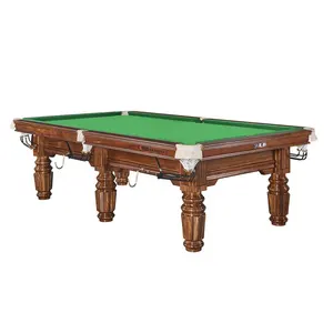 Mesa de billar de 8 bolas, alta calidad, estándar, color negro chino