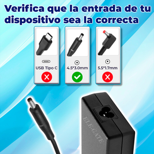 Caricabatterie per Laptop ELE-GATE 90W 19V 4.62A 45x30mm Input - Product Image 4