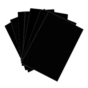 ورق لوح من فوم الكلوريد متعدد الفينيل 3 مم ورق بلاستيكي ورق PVC للعرض لافتات لوحات فنية أدوات يدوية إطار للعرض أسود