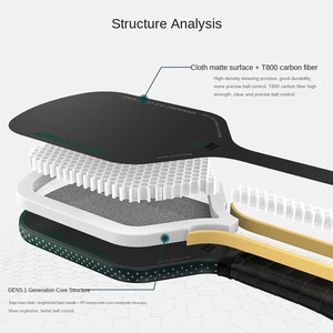 מחבט פיק גאטלינג T800 מסיבי פחמן דור 5 שדרוג ליבה שיפוע צבעים OEM מותאם אישית חבילה של 20 מקלות - Product Image 3