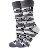 Chaussettes de cheville tricotées style automne Ins à rayures géométriques pour hommes et femmes, tendance décontractée, 100 % fibre de bambou respirante