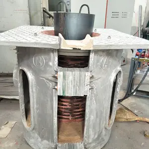 250kg China manufacturer cast iron aluminum metal induction melting furnace