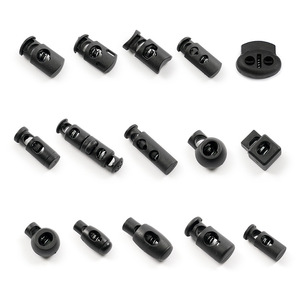 Plastic Spring Buckles Round Single Double Hole Garment Accessories Drawstring Adjustable Buckles Durable - Product Image 1