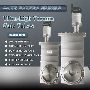 Valve Valve Ultra High Vacuum Gate Valves In Manual Driven CF LF ISO-F GB-LP Flange Ultra High Vacuum Manual Gate Valve