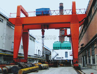 Grue à portique à double poutre pour la manutention de palettes et le mouvement de grands composants