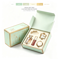 Boîte en papier personnalisée, écologique, recyclable, boîte cadeau en papier, logo imprimé, rigide, pliable, pour l'emballage de produits de soin de la peau, de parfums et de cosmétiques