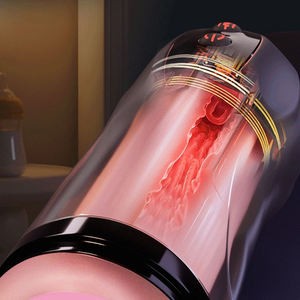 Godet de masturbation automatique pour homme en gros avec 10 modes de vibration, silencieux, réaliste, en TPE, fonction de chauffage et d'aspiration, Godet d'avion - Product Image 5