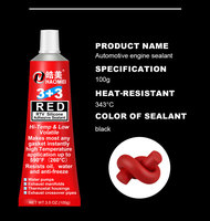 Prix Usine Mégasale Colle Silicone RTV Écologique Rouge 999 Mastic Sans Joint pour Pare-brise Automobile et Moto