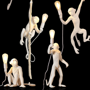 Factory-Priced New Creative <strong>Monkey</strong> Chandelier Fun-Designed Artistic Pendant <strong>Light</strong> for Restaurants Bars Cafes Hot Selling Mexico - Product Image 2