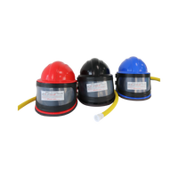 Casque de sablage à air comprimé avec respirateur et large fenêtre, bandeau réglable pour la protection de l'opérateur