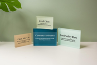 Panneau en acrylique personnalisé pour stand de marché, signalétique pour salon professionnel, plaque d'affichage pour bureau, clinique, hôtel, panneaux d'instructions muraux ou de table