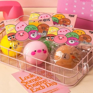 Juguete de Plástico Blandito con Expresiones Divertidas para Apretar, Antiestrés de Rebote Lento, Bolsa Sorpresa Portátil Mini Fidget - Product Image 3