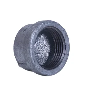 DN15-50 FM approval black malleable cast iron industrial metal female thread pipe fittings female plugs plumbing parts