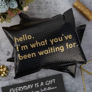 Film personnalisé co-extrudé mat enveloppe à bulles sac express <span class=keywords><strong>noir</strong></span> imperméable en poly mousse sac d'expédition maïs biodégradable bulle Art - Product Image 2