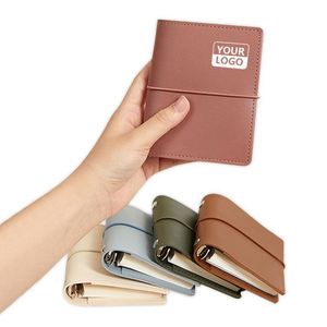 Customized Business Gifts PU <b>Leather</b> <b>Notepad</b> Spiral Diary Mini Cute Notebook A5 Binder Handbook Notebook - Product Image 1
