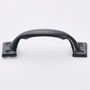 Chinese <b>Style</b> Iron Door Handle 3 Inch Bow Shape Black Painted For Cabinet Drawer Use - Product Image 1