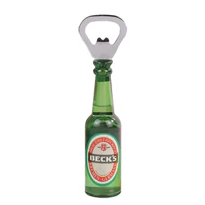 Groothandel 3d Acryl Bierfles Magnetische Zuig Koelkast Stick Flesopener Creatieve Producten