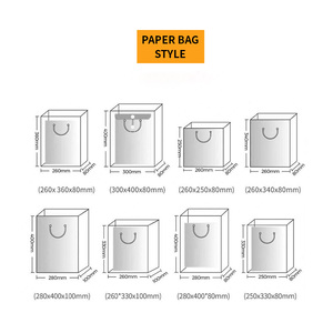 Bolsas <span class=keywords><strong>de</strong></span> Compra <span class=keywords><strong>de</strong></span> Cartón Ecológicas con Logotipo Personalizado, Asa <span class=keywords><strong>de</strong></span> Cinta, Laminación e Impresión Digital - Product Image 5