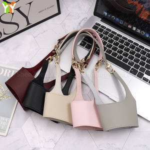 Funda de cuero desmontable para taza de café, soporte portátil para taza de café, portador de taza de bebida con correa de asa - Product Image 5