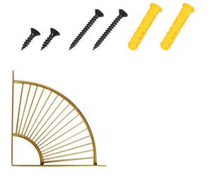 GQK Modern Design Z-Shaped Wall-Mounted <b>Metal</b> Storage Rack Partition Single Board Support Bracket Iron Cabinet Contemporary Easy - Product Image 2