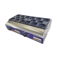 Machine à gaufres japonaises électriques 220V pour gâteaux roulés Obanyaki Imagawayaki, crêpes fourrées aux œufs, 16 trous, pour hamburgers