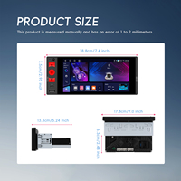 Estéreo para Auto Android Podofo de Un Solo DIN, Pantalla Incell de 6 Pulgadas, 4+64G, Carplay/Android Auto Inalámbrico, GPS/WIFI/FM/USB/BT/EQ, OEM de Fábrica
